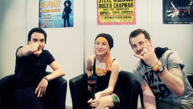 The Paramore Wallpapers feature the band in an interview setting, HD Desktop Wallpaper