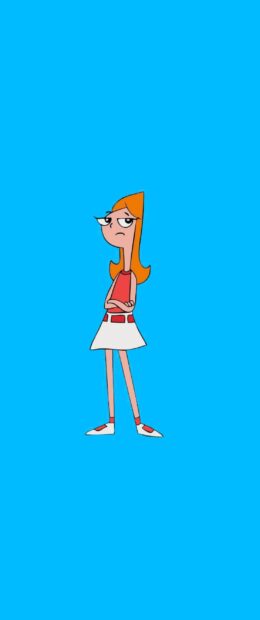Candace from Phineas And Ferb looks annoyed with arms crossed, 2K Phone Wallpaper