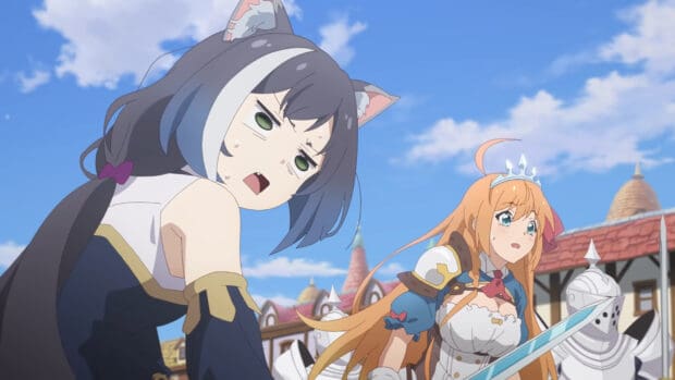 Two Princess Connect Re Dive anime characters look surprised, HD Desktop Wallpaper