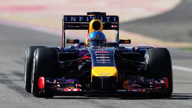 A Red Bull Racing car competes in an F1 race showcasing speed and skill, 4K Desktop Wallpaper