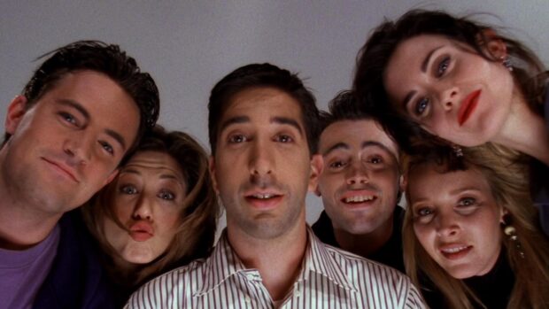 A close up portrait featuring Ross and his friends smiling together, HD Desktop Wallpaper