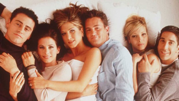 The Ross Friends group is lying closely together expressing warmth and friendship, HD Desktop Wallpaper