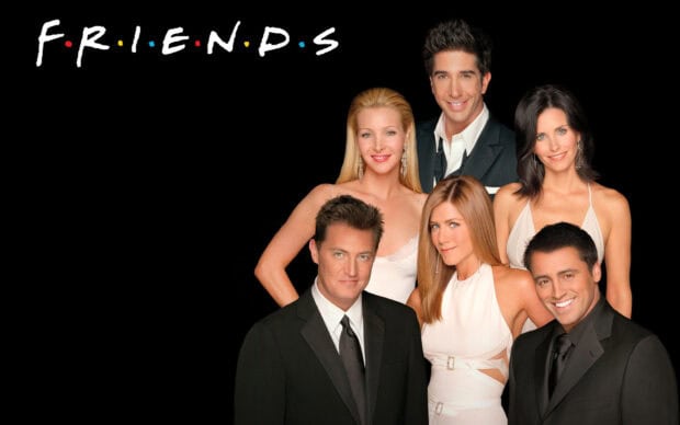 Ross Friends wallpapers feature the main cast posing together, HD Desktop Wallpaper