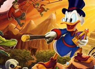 Scrooge Mcduck is exploring a jungle with creatures and treasures, 2K Desktop Wallpaper