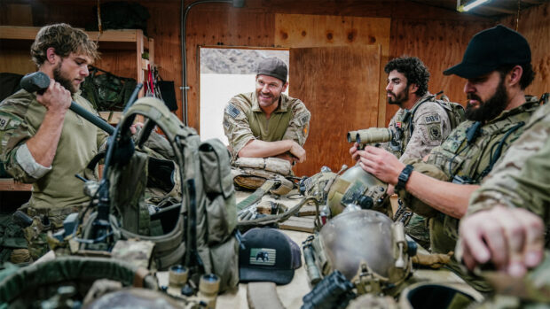 Seal Team TV Series shows soldiers checking their tactical gear before a mission, HD Desktop Wallpaper