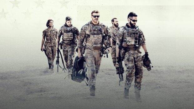 A group of soldiers from the Seal Team Tv Series walking together in military gear, 4K Desktop Wallpaper