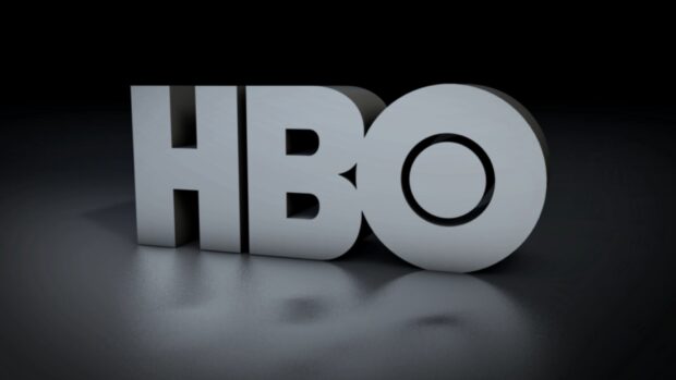 Simple Hbo logo design with a dark reflective background, HD Desktop Wallpaper