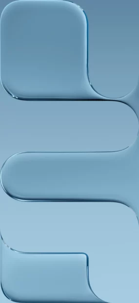A sleek blue abstract design featuring smooth curves for iPhone 17 Wallpapers, 4K Phone Wallpaper