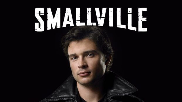 A close up portrait from Smallville TV Series showing the main character against a dark background, HD Desktop Wallpaper