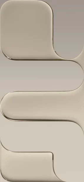 The image shows smooth and curved abstract shapes in neutral tones for iPhone 17 Wallpapers, 4K iPhone Wallpaper