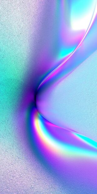 This image shows a smooth gradient with vibrant holographic colors blending naturally, HD Phone Wallpaper
