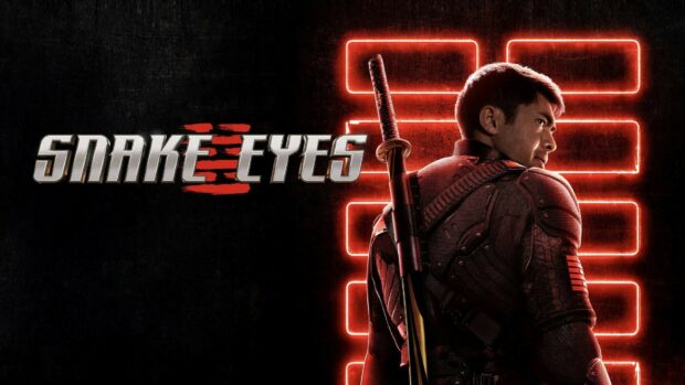 A man wearing a red tactical suit looks over his shoulder with a sword on his back in the Gi Joe Movie Wallpapers poster, HD Desktop Wallpaper