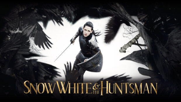 A fierce warrior stands ready with sword and shield in Snow White and the Huntsman, HD Desktop Wallpaper