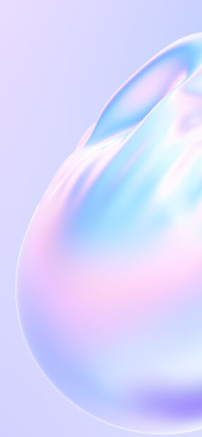 A smooth holographic surface reflecting pastel colors softly, HD Phone Wallpaper