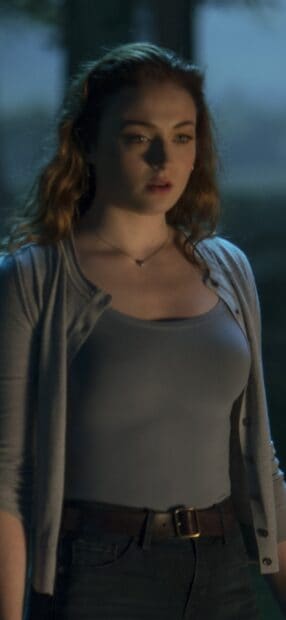 Sophie Turner looks thoughtful in a moody setting, HD Mobile Wallpaper