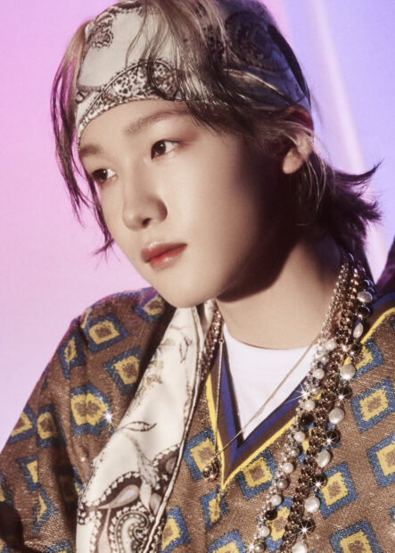 A close up portrait of a person wearing a patterned headband and layered necklaces Soul P1Harmony, HD Phone Wallpaper