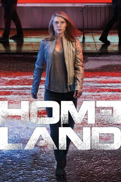 A determined woman walks forward under dramatic lighting in Homeland Wallpapers, 2K Phone Wallpaper
