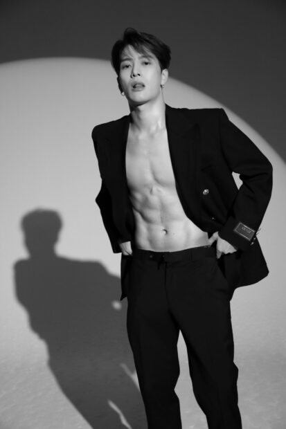 Jackson Wang poses confidently with his shirt open revealing his toned physique, 2K Mobile Wallpaper