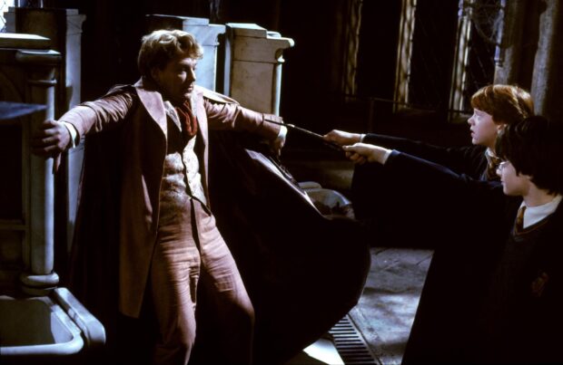 Harry and Ron confront Gilderoy Lockhart using magic, HD Desktop Wallpaper