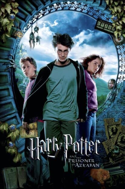 Harry Potter and friends stand before mystical portal, 2K Mobile Wallpaper