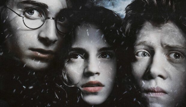 Close up of The Prisoner Of Azkaban characters in dark scene, HD Desktop Wallpaper