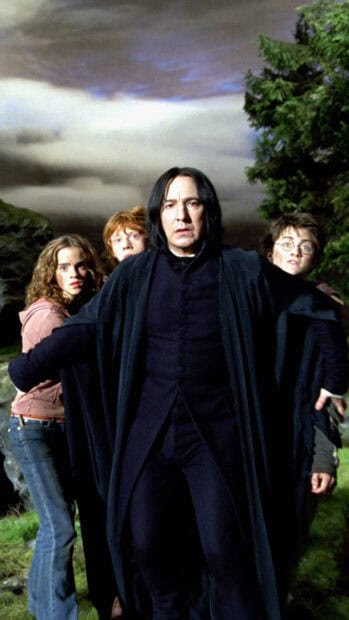 Severus Snape and friends face danger in the forest, HD Mobile Wallpaper