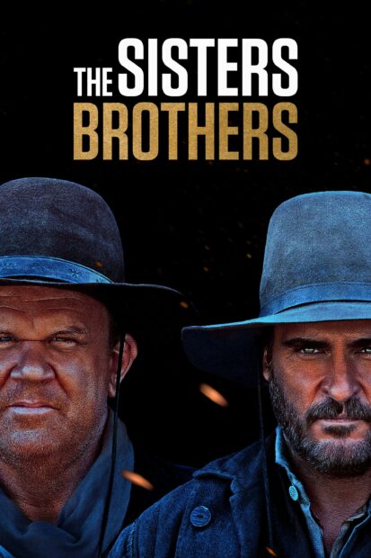 The Sisters Brothers movie poster features two men wearing hats, 2K Mobile Wallpaper
