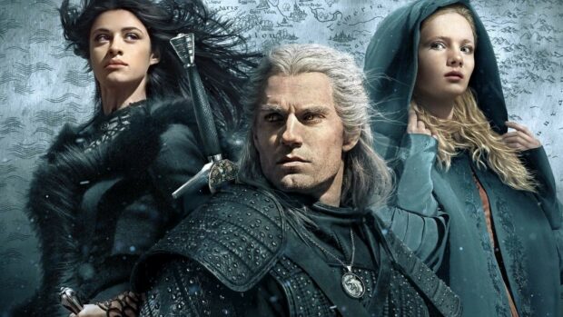 Geralt and friends stand ready for battle in The Witcher TV Series wallpapers, HD Desktop Wallpaper