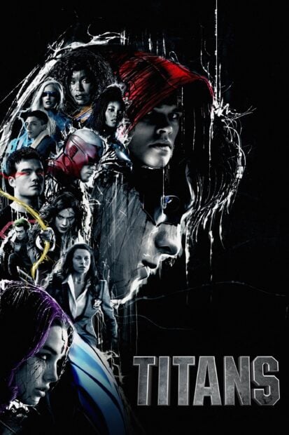 The Titans TV series features a powerful cast of heroes and vigilantes in action, 2K Mobile Wallpaper