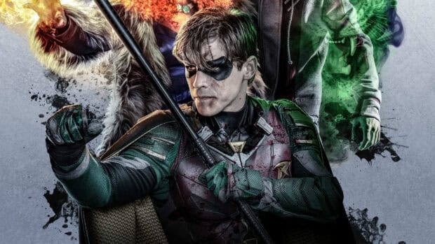 The main character from Titans TV series with a serious expression, 2K Desktop Wallpaper