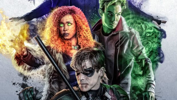 The Titans Tv Series main characters are posed with powers and intensity, 2K Desktop Wallpaper
