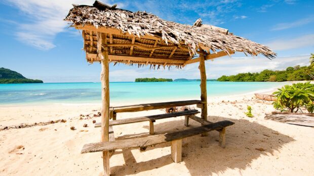 A peaceful place by clear water, Espiritu Santo Vanuatu Wallpapers, HD Desktop Wallpaper