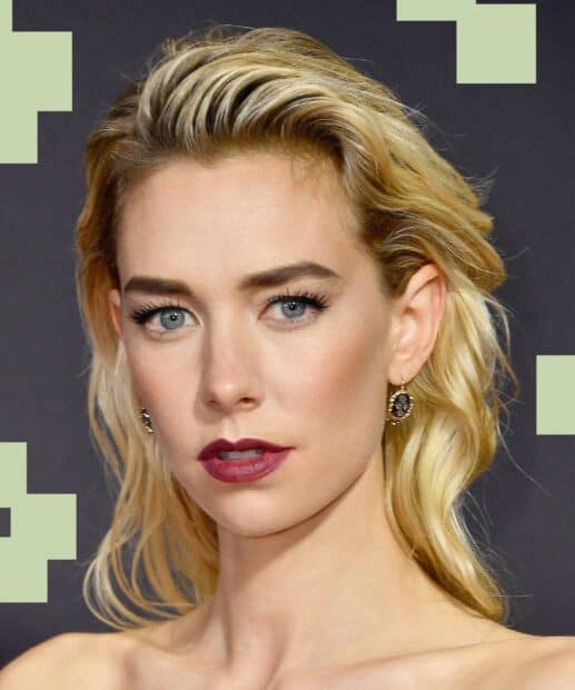 A close up portrait of Vanessa Kirby with blonde hair and blue eyes, HD Mobile Wallpaper