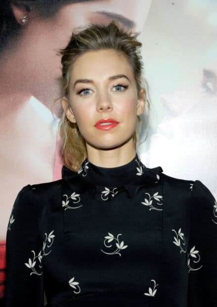 Vanessa Kirby with a calm expression wearing a black floral dress, HD Mobile Wallpaper
