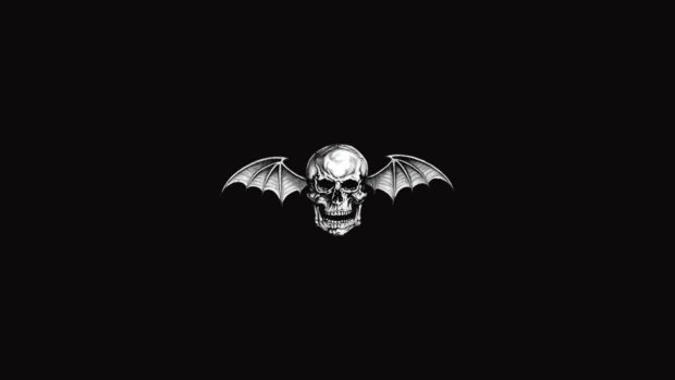 A detailed skull with bat wings symbolizes dark themes in Hard Rock Wallpapers, HD Desktop Wallpaper