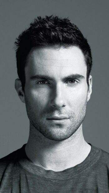 A detailed close up portrait of Adam Levine showing his facial features clearly, HD Mobile Wallpaper