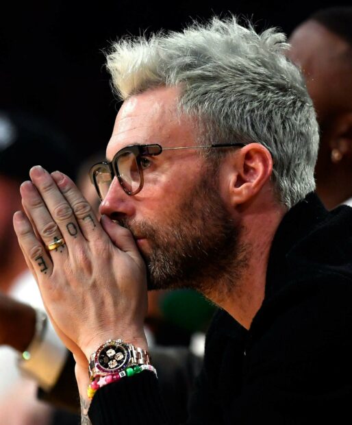A close up portrait of Adam Levine wearing glasses and looking thoughtful, HD Mobile Wallpaper