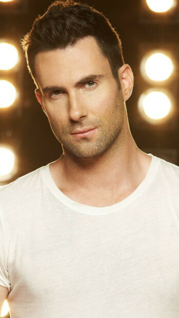 Adam Levine looks directly at the camera with a serious expression, HD Mobile Wallpaper