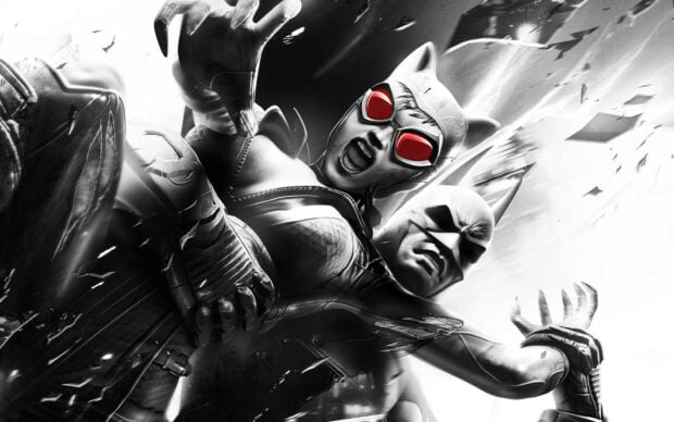 Catwoman and Batman in action from Batman Arkham City game