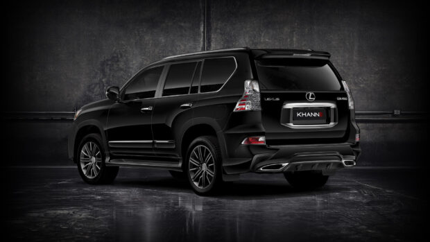 Lexus GX Wallpapers car shown from rear side angle, HD Desktop Wallpaper