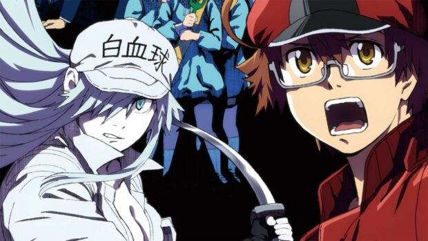 Anime characters in a tense moment from Tokyo Revengers, featuring Takemichi Hanagaki and mysterious girl with white hair and eye patch.