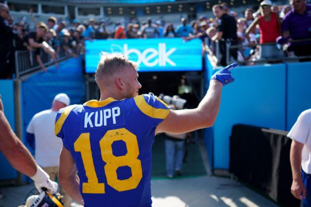 Cooper Kupp football player walking out of tunnel after game