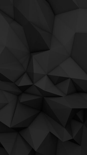 Dark matte black wallpapers showcase geometric shapes with a smooth finish, HD Mobile Wallpaper