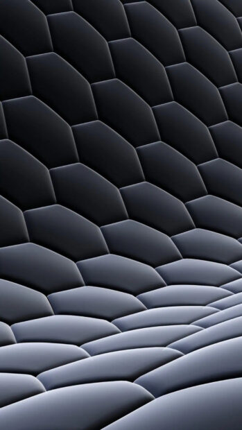 A close up of a dark textured honeycomb pattern with a modern aesthetic, HD Phone Wallpaper
