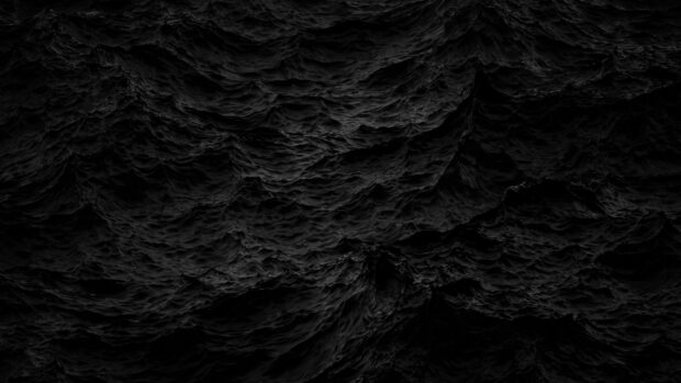 A detailed matte black texture creates a dark and intricate pattern, 4K Desktop Wallpaper