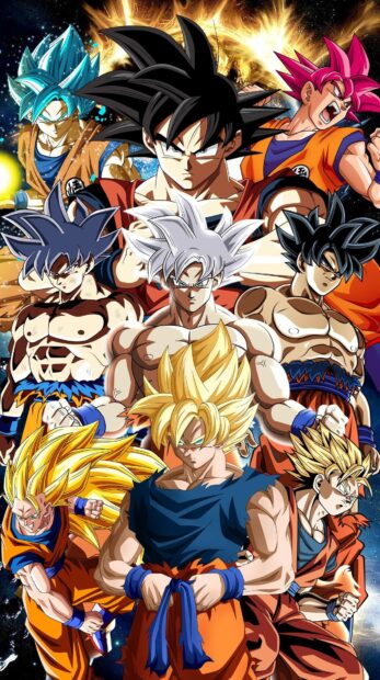 The image shows multiple Dragon Ball Z Abridged characters in various forms and poses, HD Mobile Wallpaper