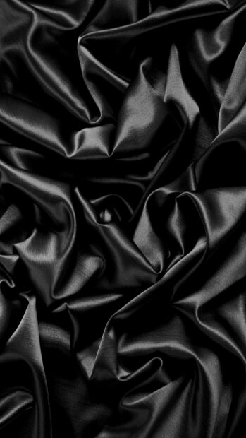 The image shows dark silk fabric with smooth shiny folds, perfect for silk wallpapers, HD Mobile Wallpaper