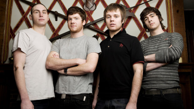 Enter Shikari band members posing with arms crossed, HD Desktop Wallpaper