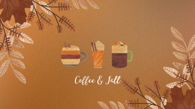 Three cozy illustrated mugs show the perfect combination of coffee and Fall 2025
