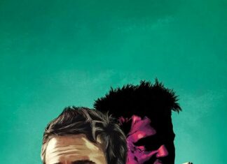 The image shows a detailed portrait with two faces and the text Fight Club, HD Phone Wallpaper